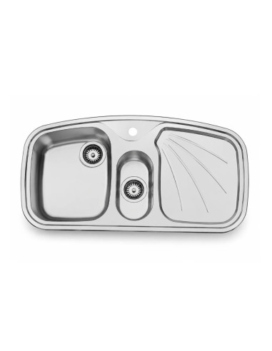 سینک توکار 50×100 البرز مدل 610 لگن چپ | خرید و مشخصات