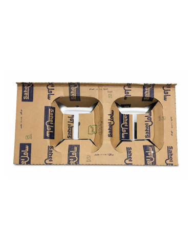 سینک روکار 50×100 ساحل دو لگن (لگن راست) | خرید سینک ظرفشویی