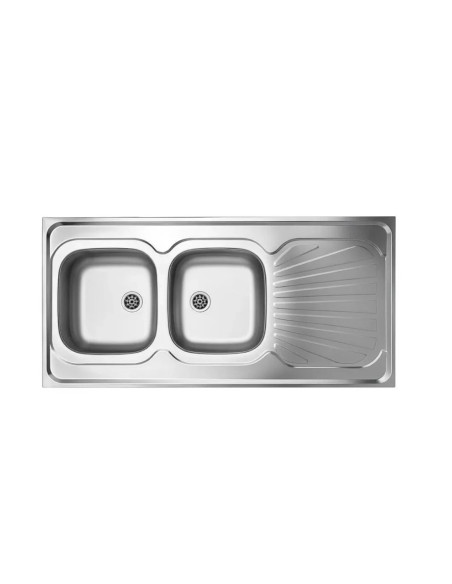 سینک دو لگن ساحل روکار 50x120 لگن چپ | خرید و قیمت