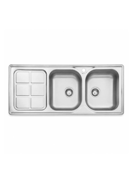 سینک توکار استیل 52×120 البرز کد 301 - ابعاد بزرگ و باکیفیت