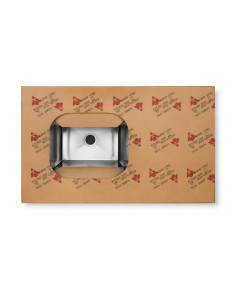 سینک روکار استیل تک لگن 60×100 البرز (چپ) | خرید سینک ظرفشویی